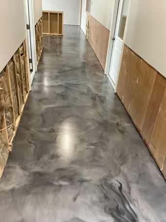 after epoxy flooring