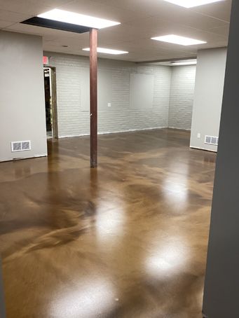 after epoxy flooring