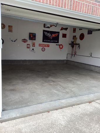 before epoxy flooring