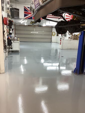 after epoxy flooring