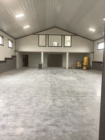 before epoxy flooring