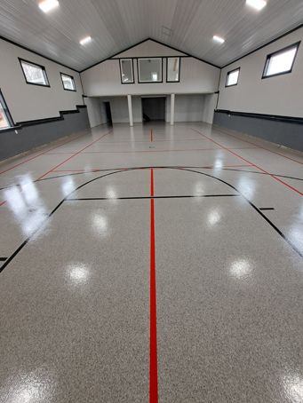 after epoxy flooring