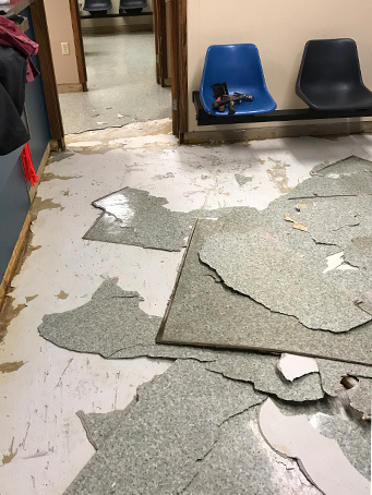 before epoxy flooring