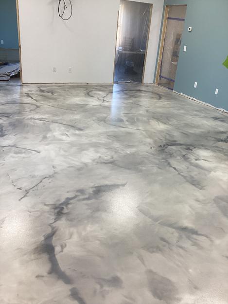 commercial polyaspartic epoxy flooring for blank