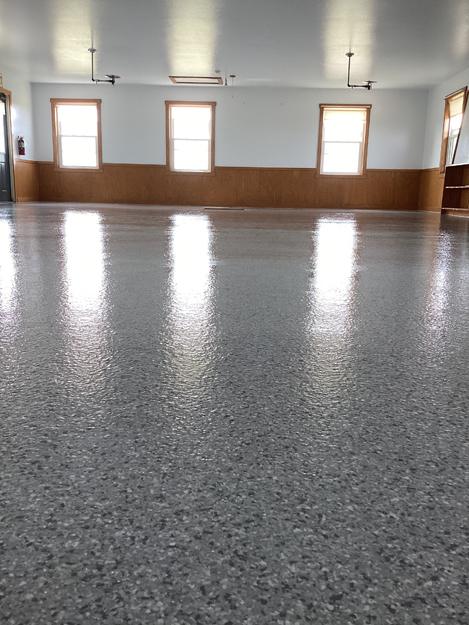 commercial polyaspartic epoxy flooring for blank