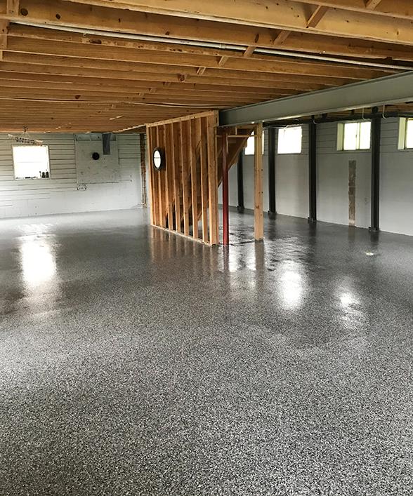 garage polyaspartic coating